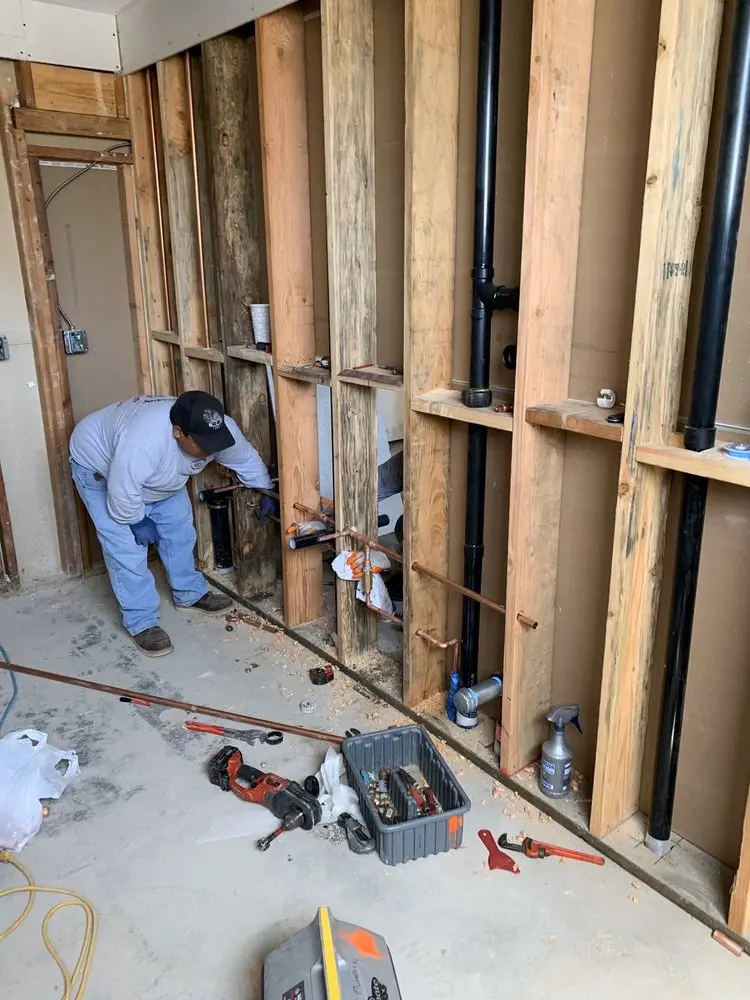 Commercial rough-in plumbing for Gas Line Repair in Rindge